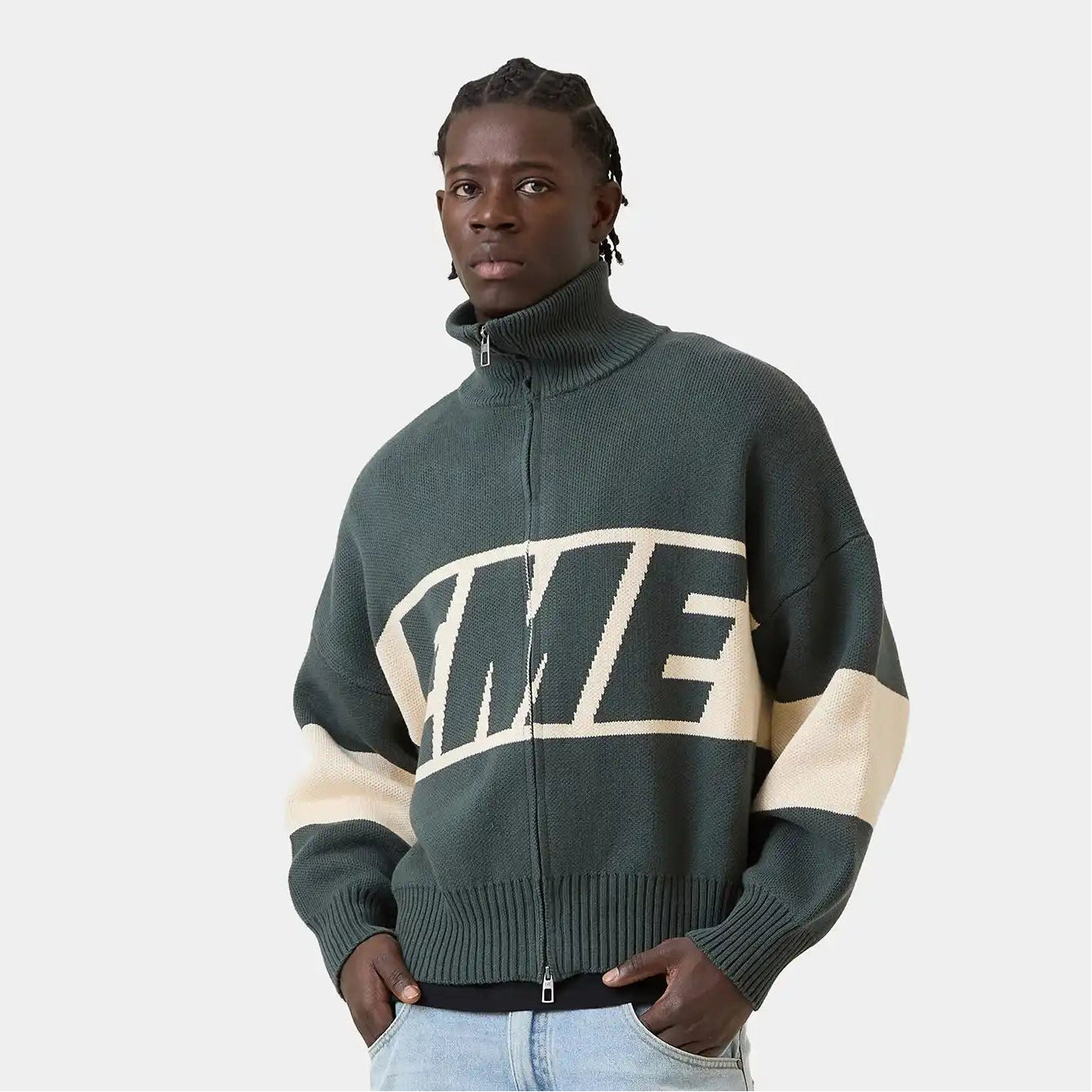 Thrill Hunt Zipper Knit Knitwear eme