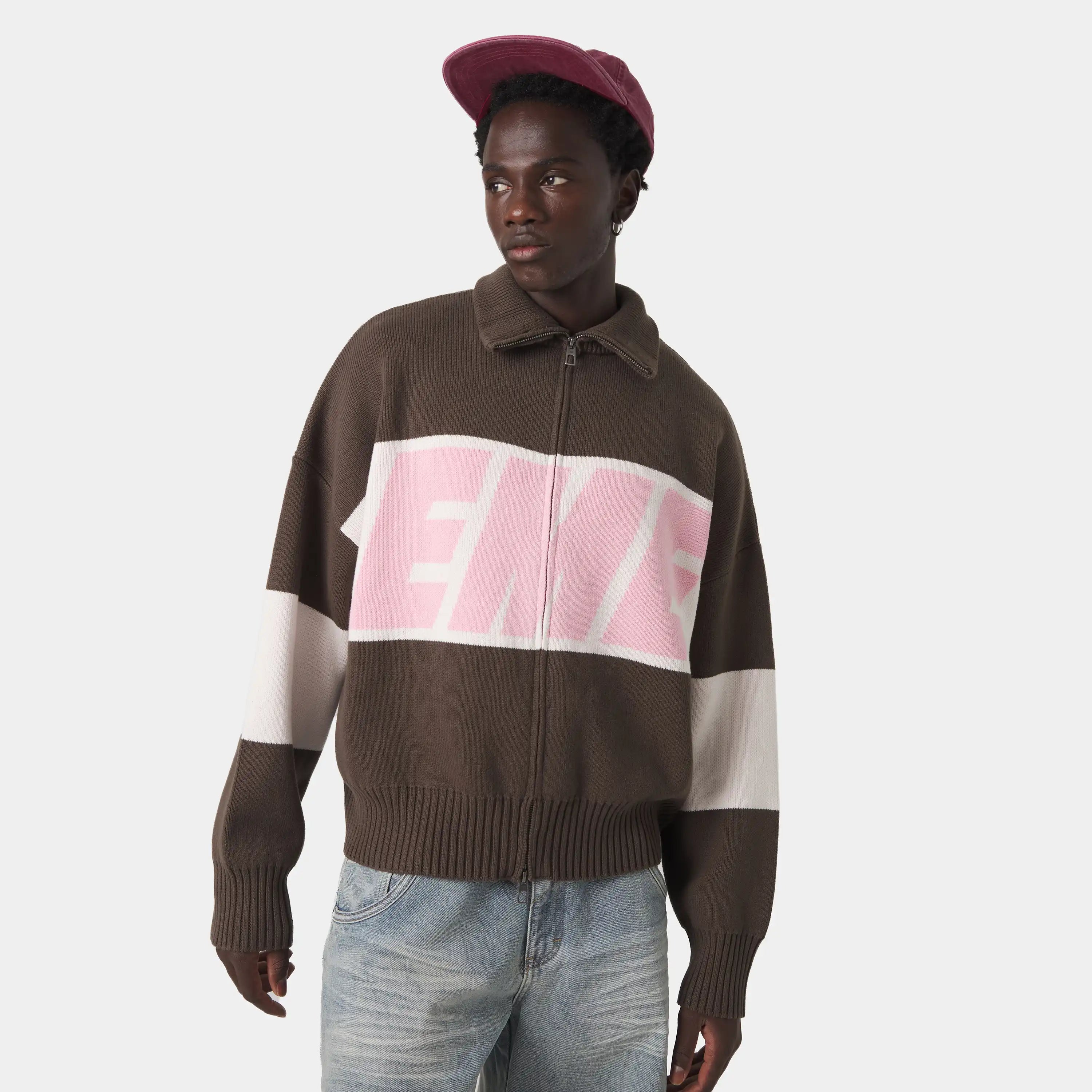 Thrill Lollipop Zipper Knit Knitwear eme