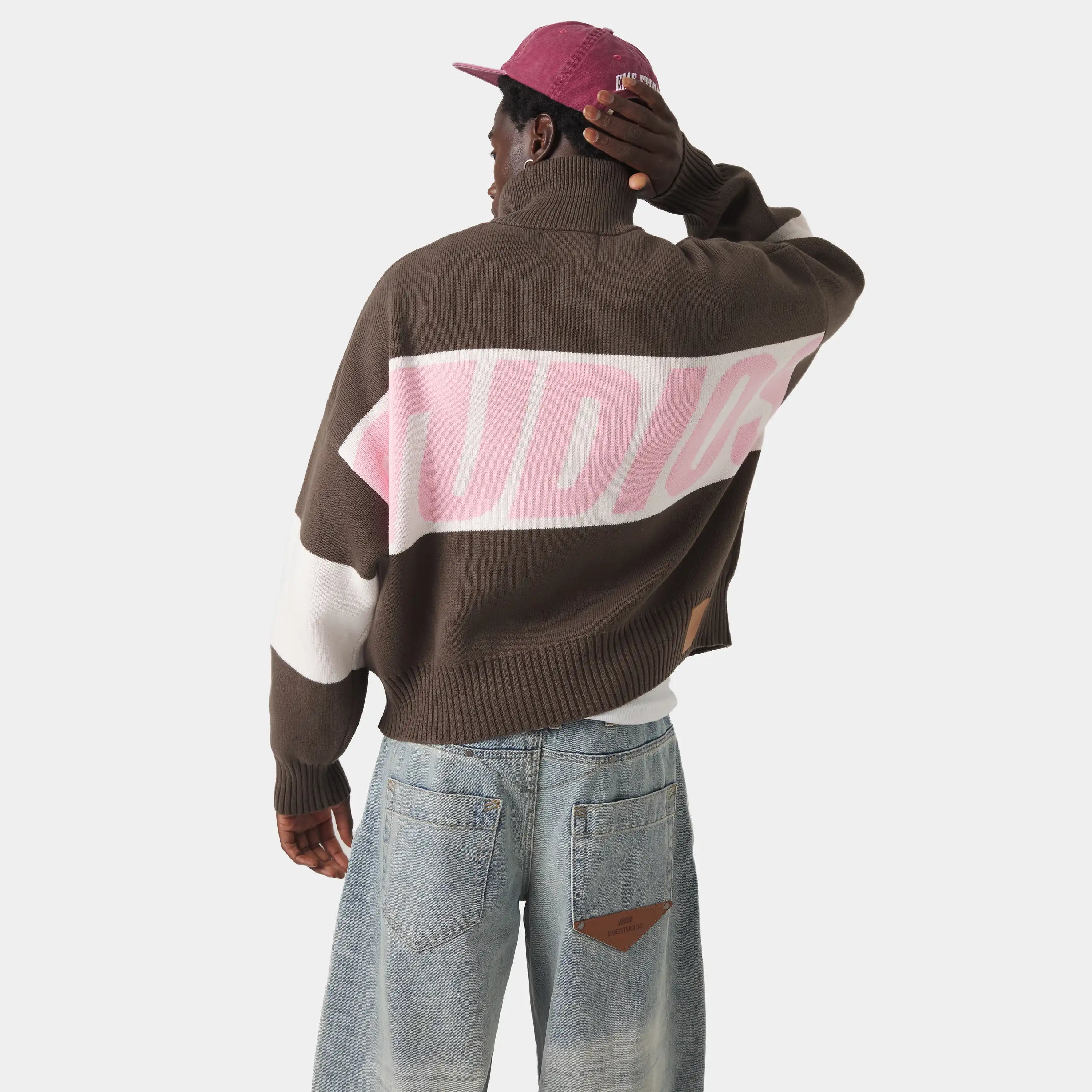 Thrill Lollipop Zipper Knit Knitwear eme
