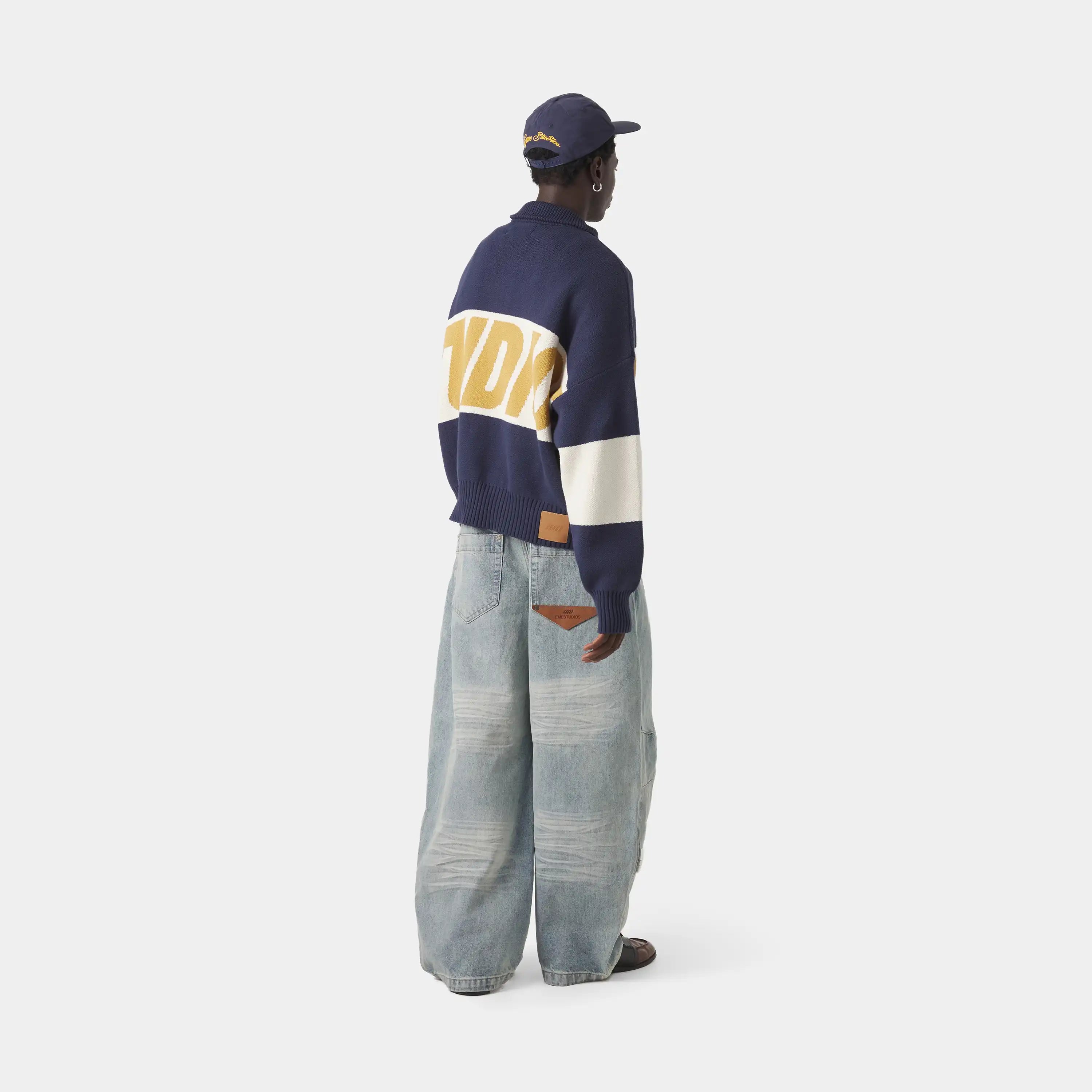 Thrill Mustard Zipper Knit Knitwear eme