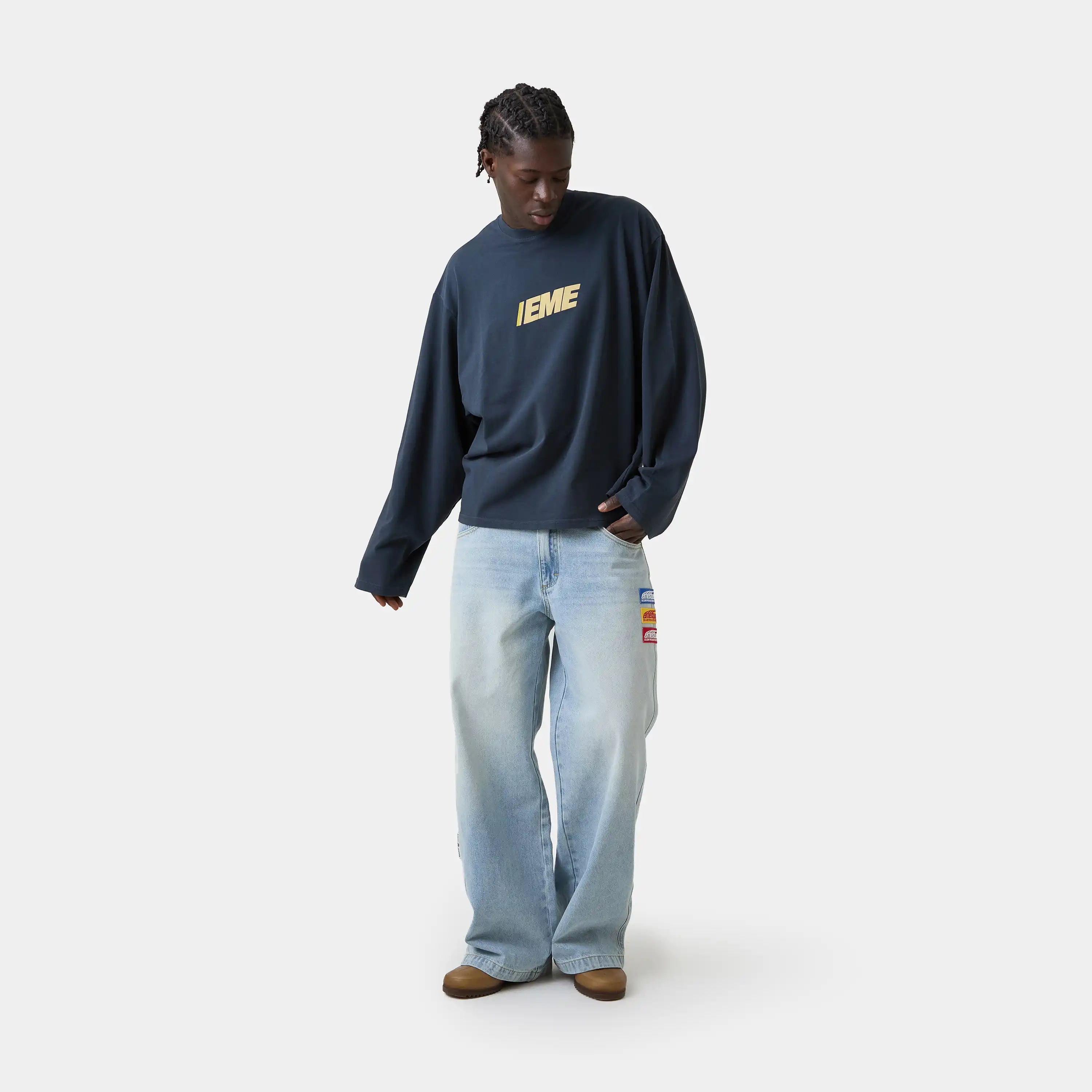 Thrill Navy Long Sleeve T-shirts eme