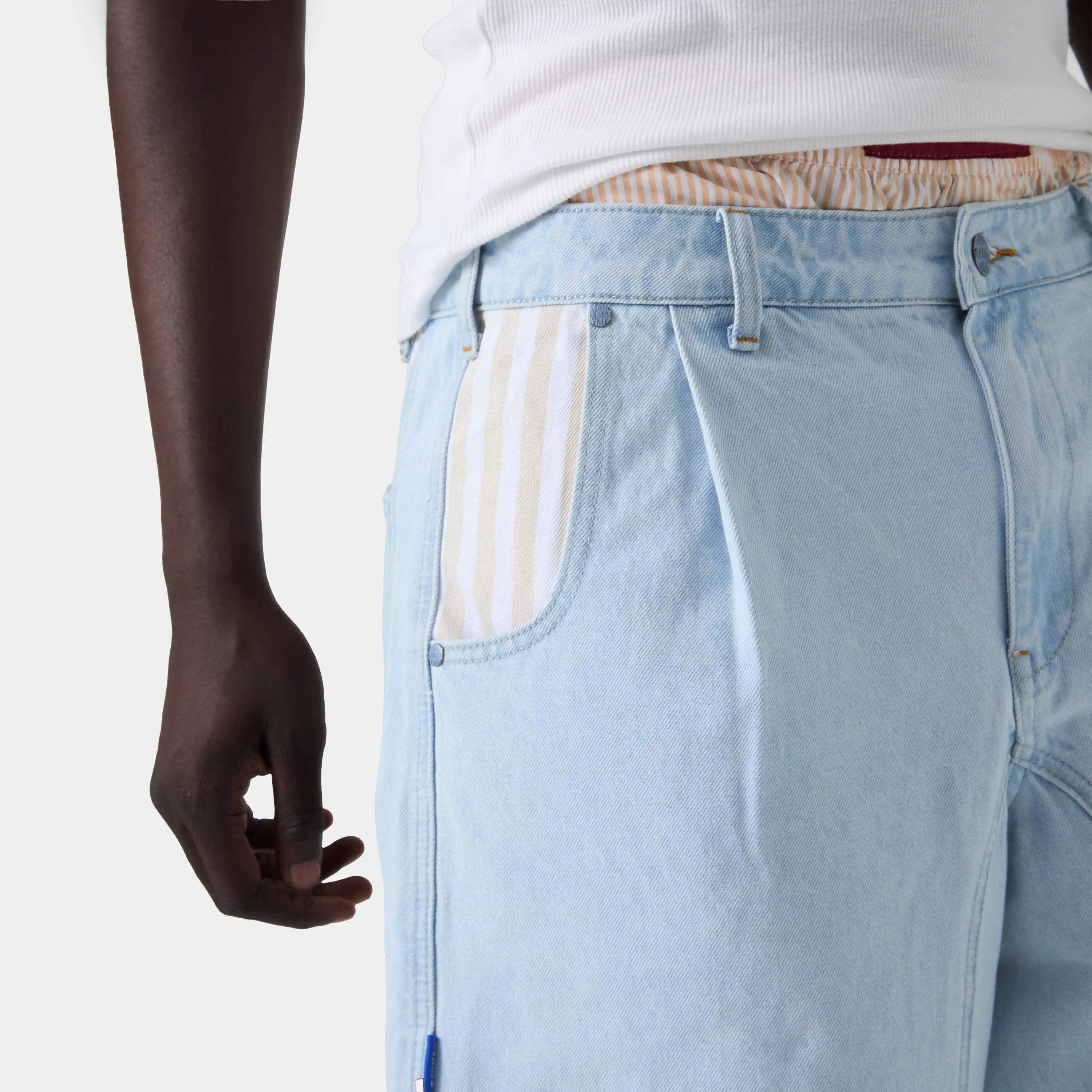 Tibiacore Blue Denim Jorts Shorts eme