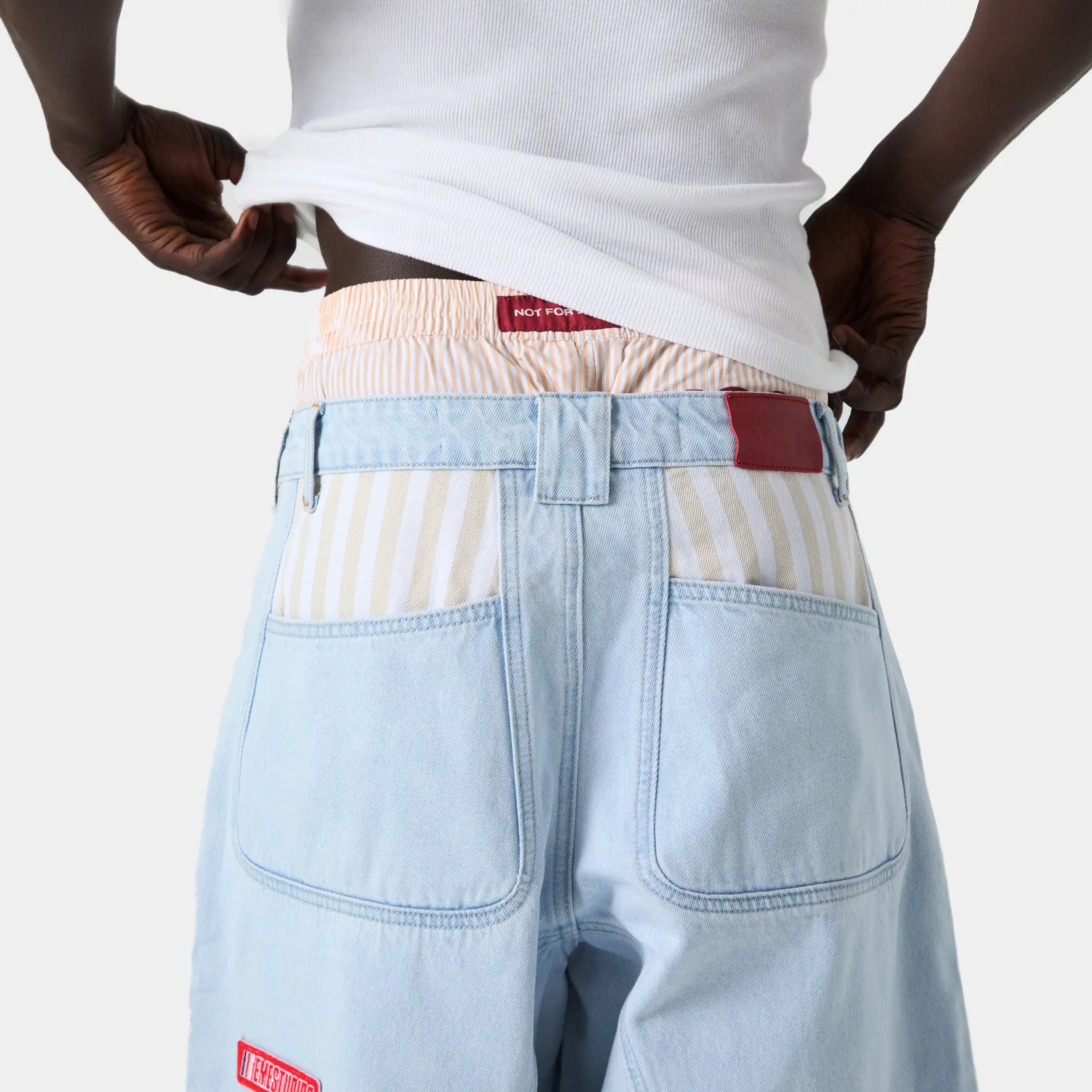 Tibiacore Blue Denim Jorts Shorts eme