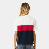 Track Paneled Navy Oversized Tee T-shirts Eme Studios