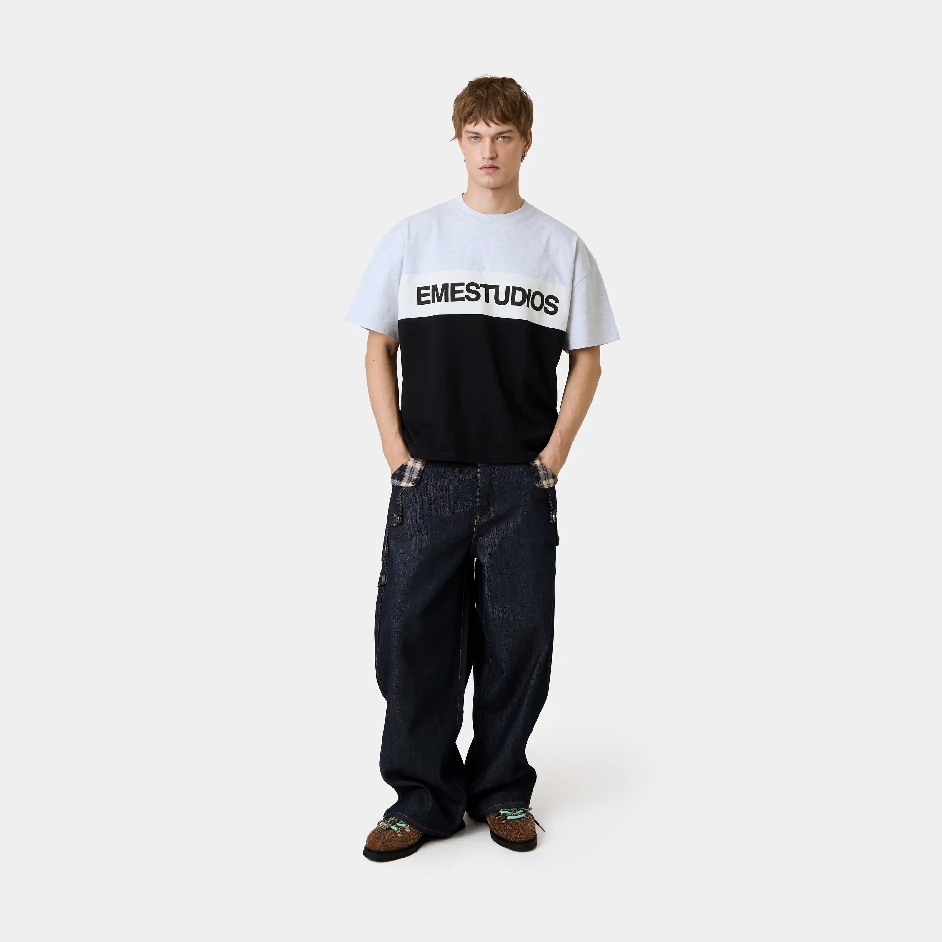 Track Paneled Shadow Oversized Tee T-shirts Eme Studios