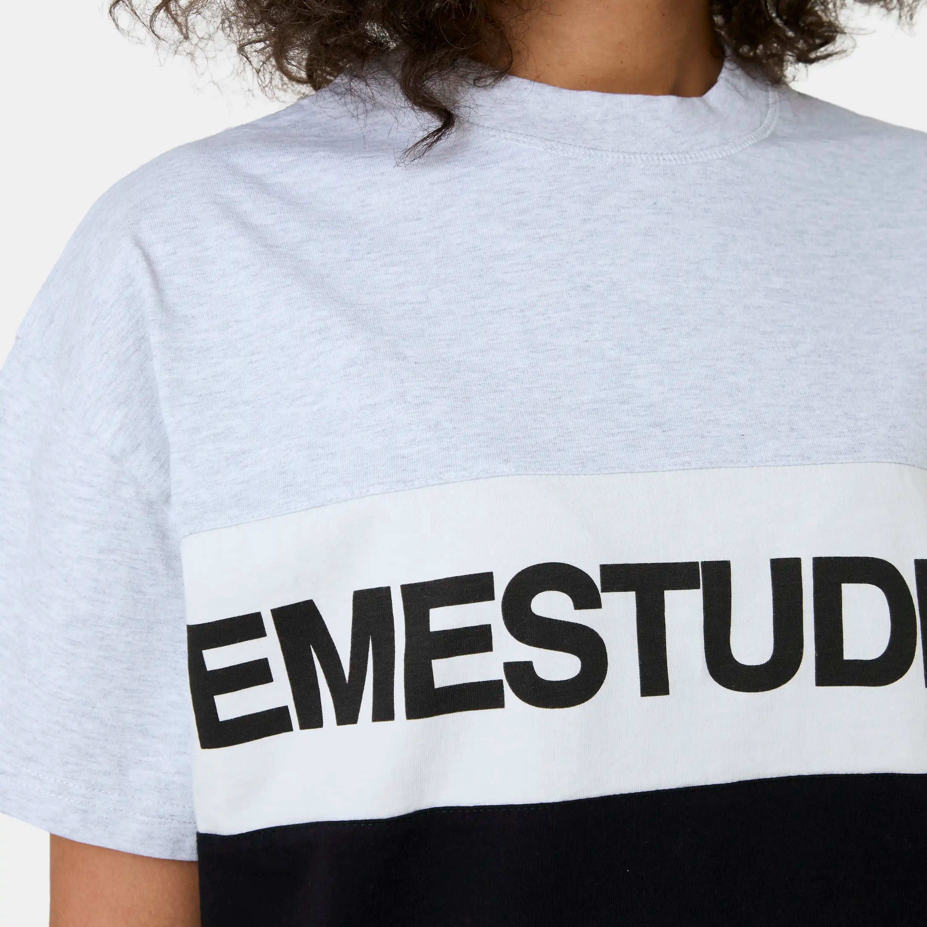 Track Paneled Shadow Oversized Tee T-shirts Eme Studios