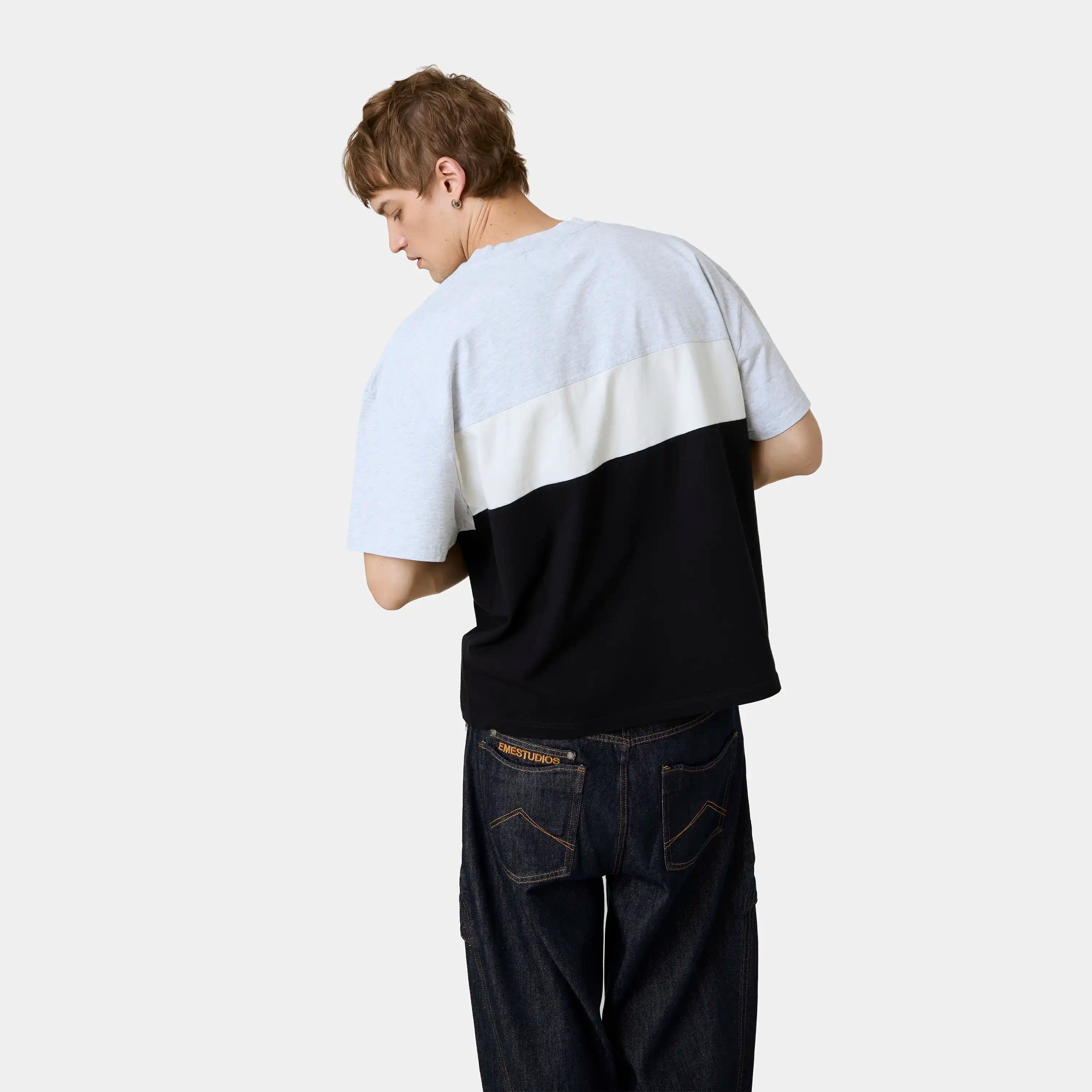 Track Paneled Shadow Oversized Tee T-shirts Eme Studios