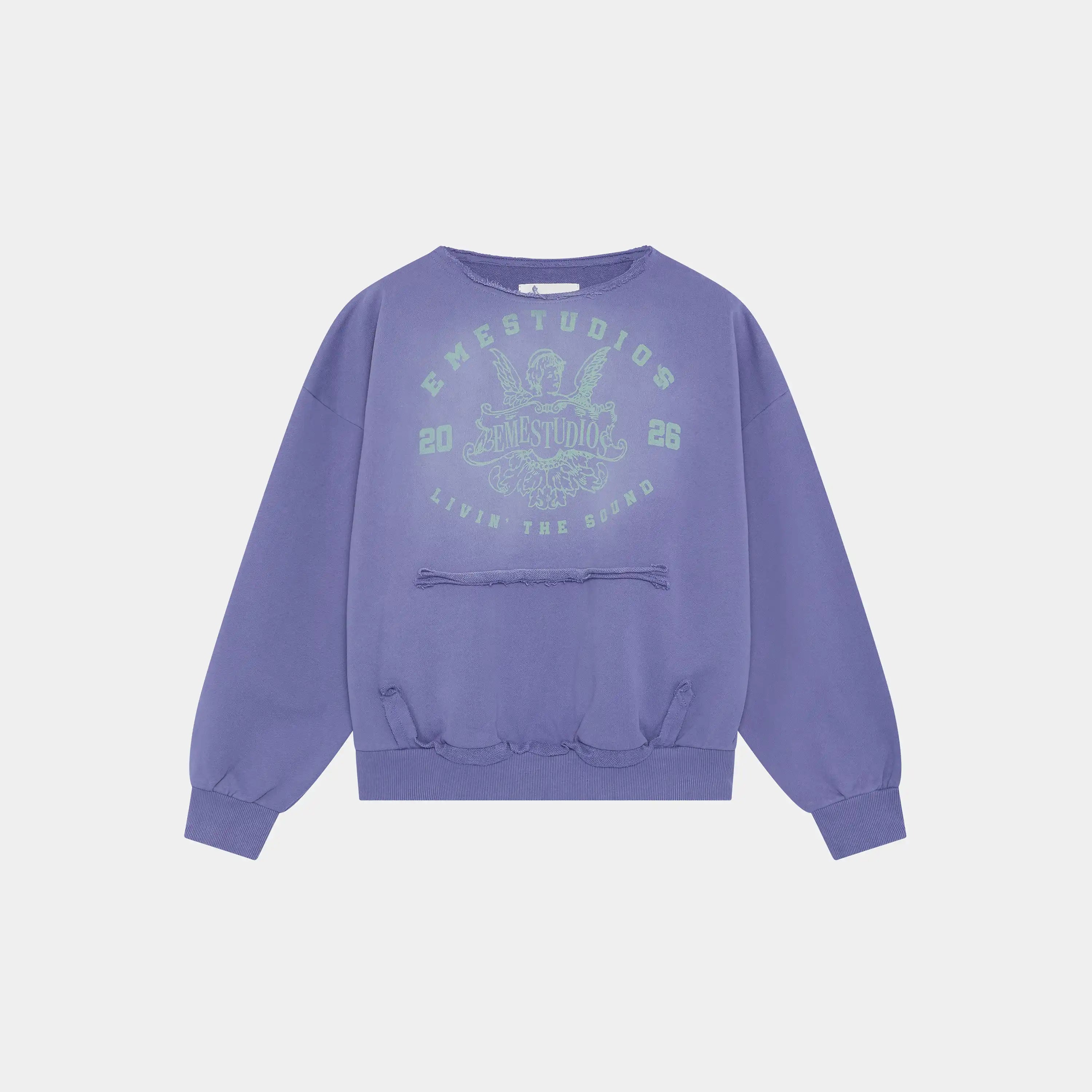 Uriel Broken Plum Oversized Crewneck