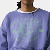 Uriel Broken Plum Oversized Crewneck Sweatshirts Eme Studios
