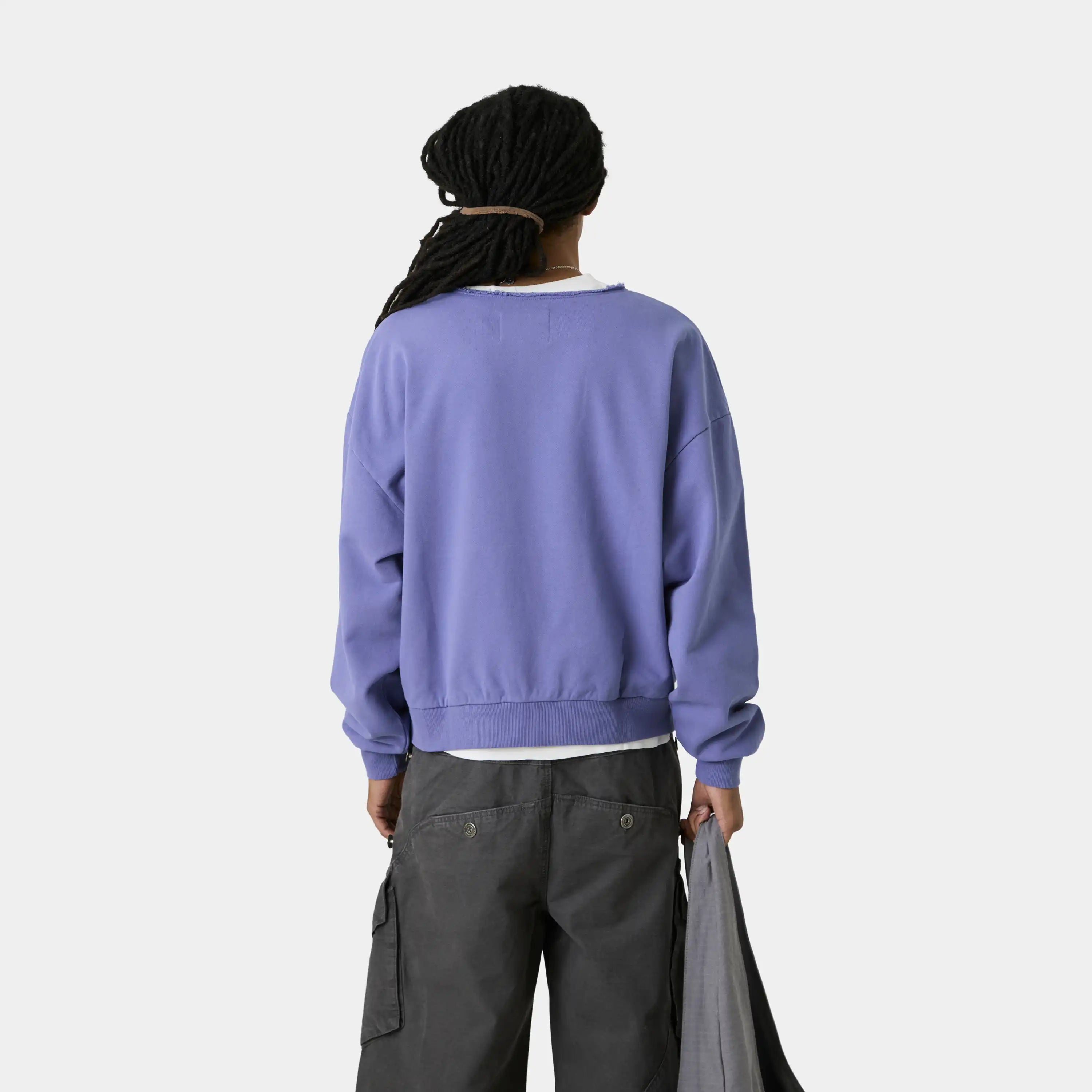 Uriel Broken Plum Oversized Crewneck Sweatshirts Eme Studios
