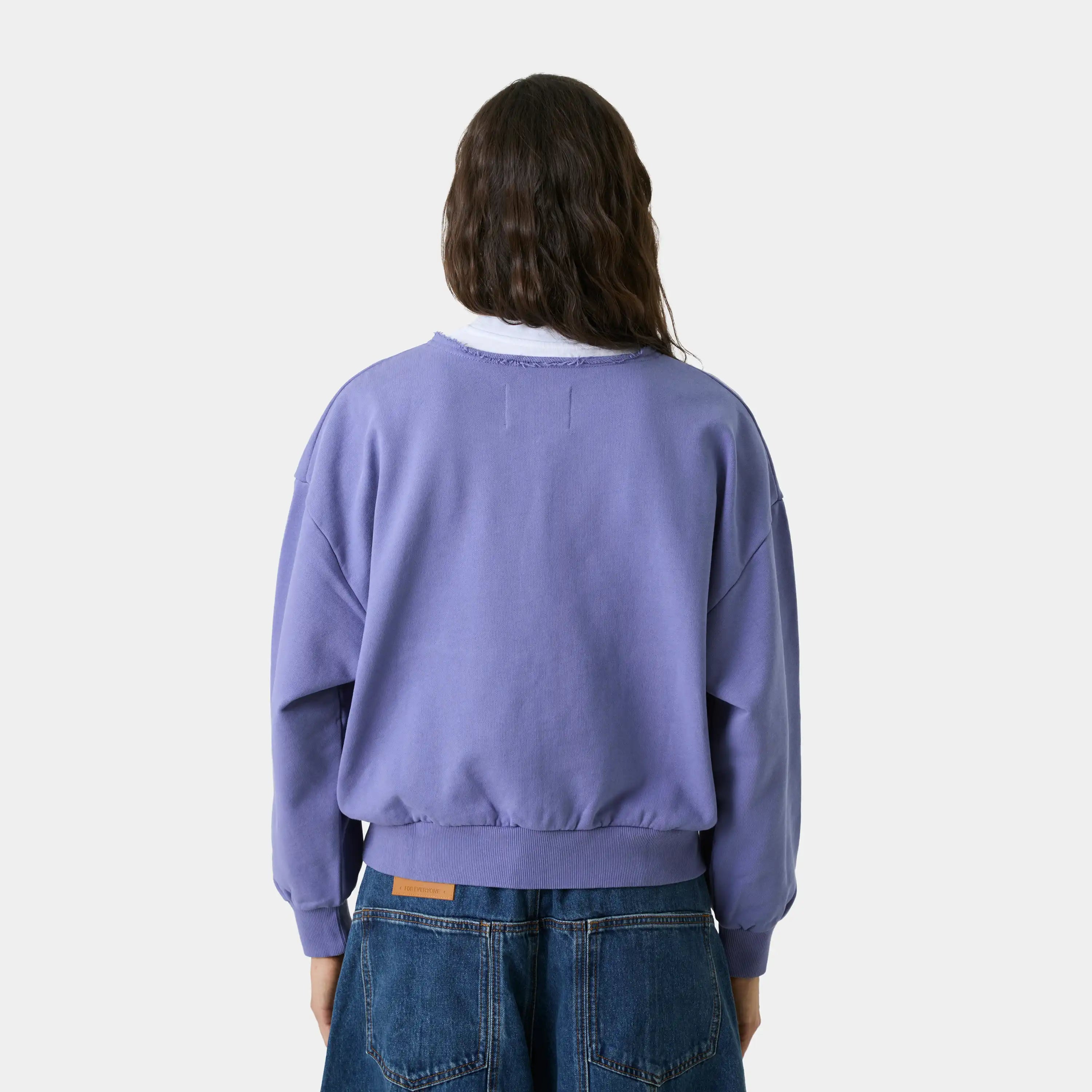 Uriel Broken Plum Oversized Crewneck Sweatshirts Eme Studios