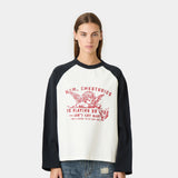 Uriel Navy Long Sleeve T-shirts Eme Studios