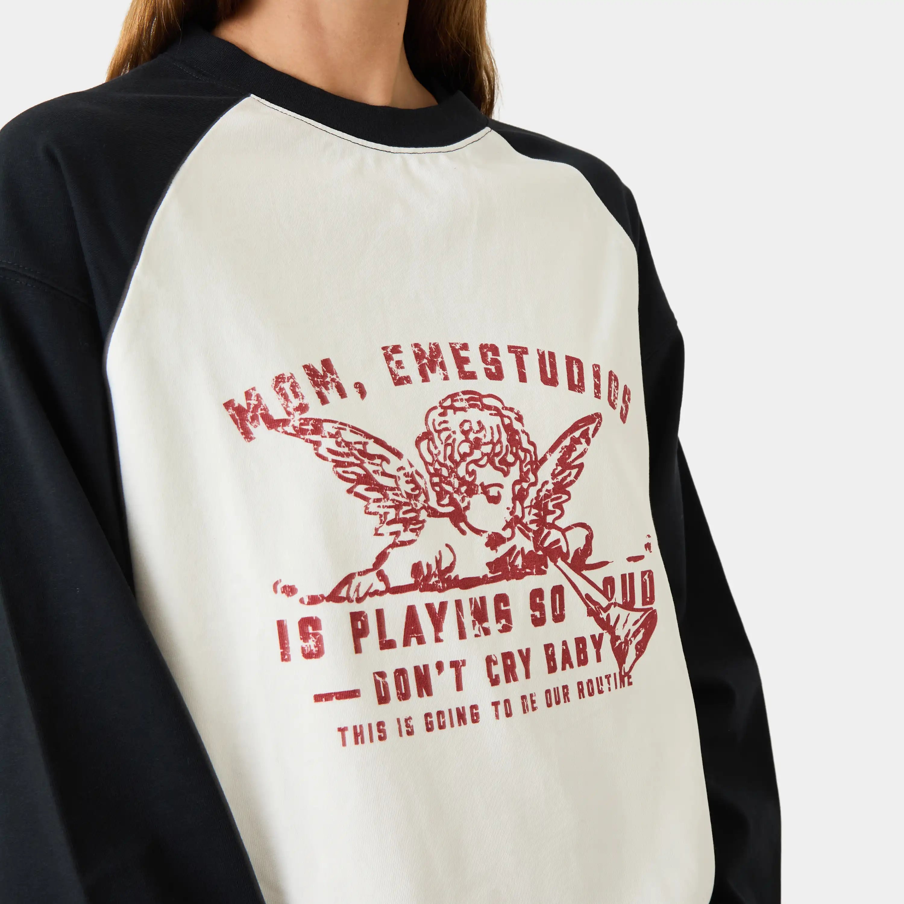 Uriel Navy Long Sleeve T-shirts Eme Studios