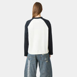 Uriel Navy Long Sleeve T-shirts Eme Studios