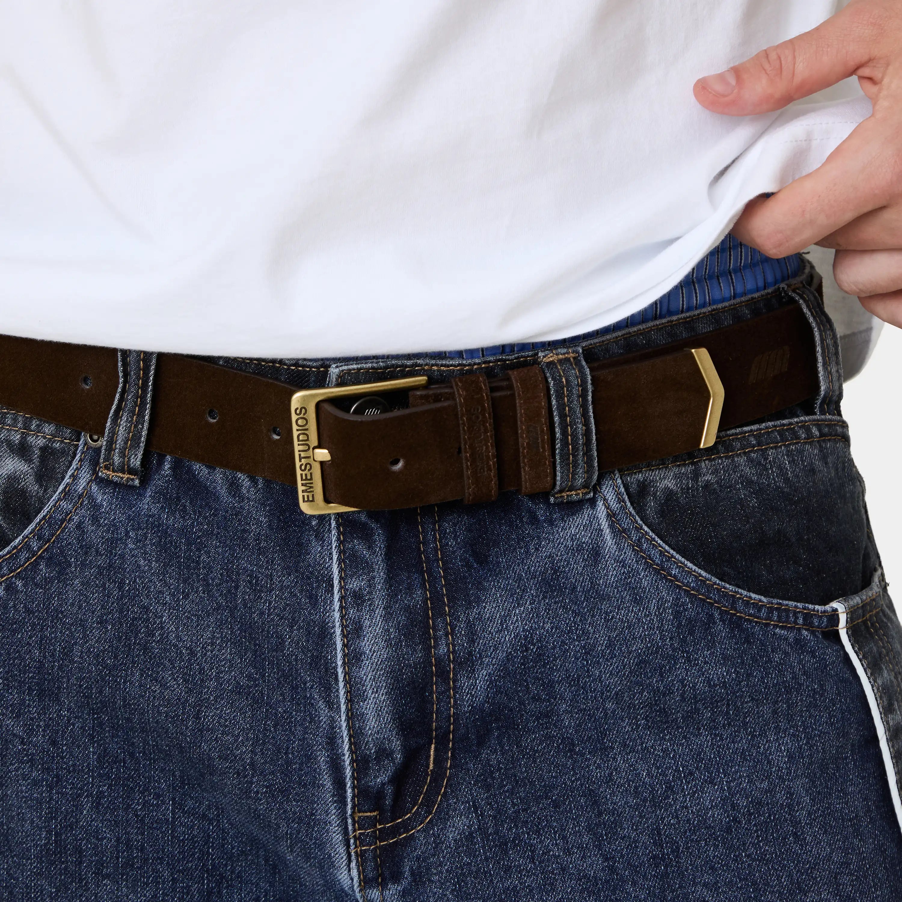 Victory Brown Belt Accesories Eme Studios