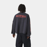 Waffle Navy Crewneck Sweatshirts Eme Studios