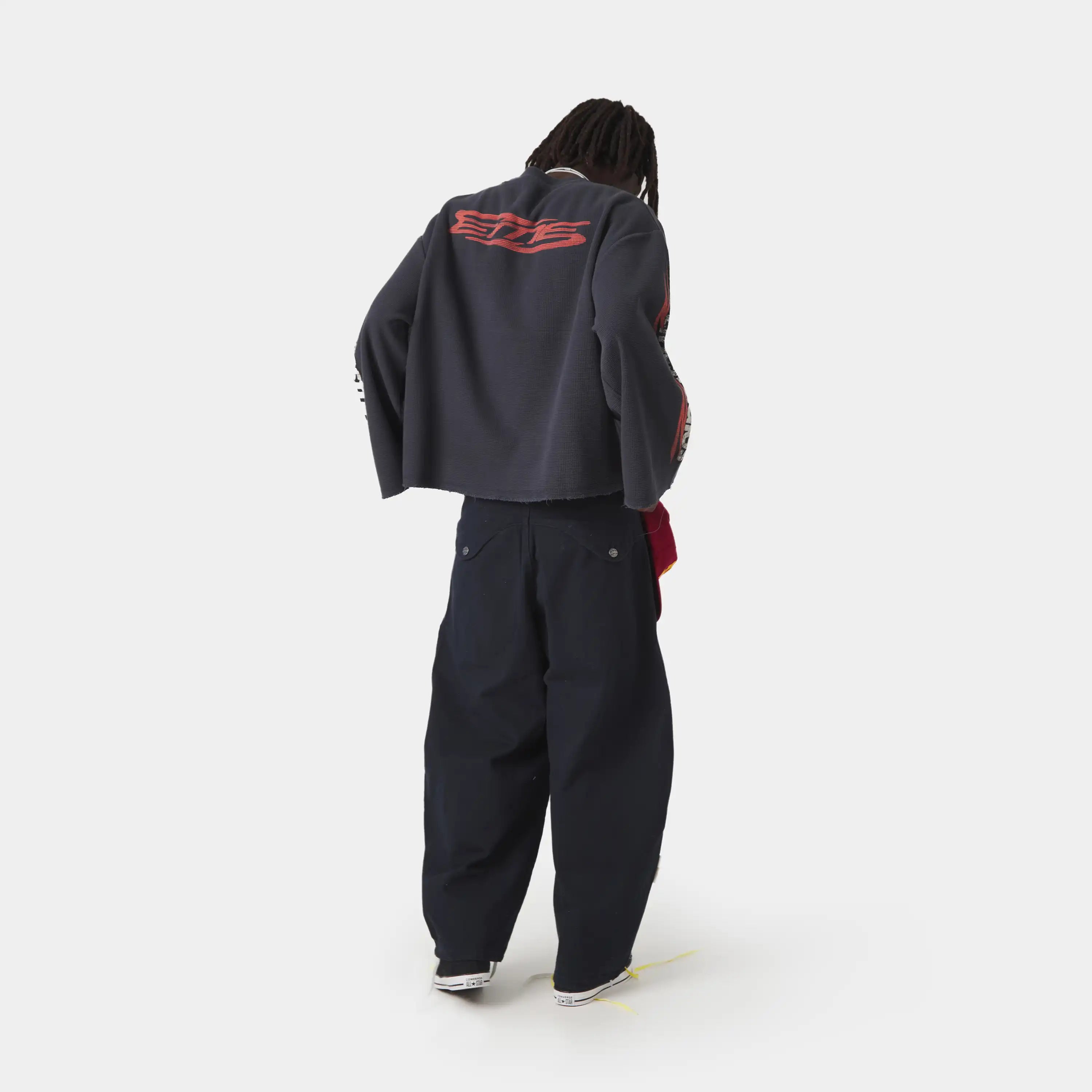 Waffle Navy Crewneck Sweatshirts Eme Studios