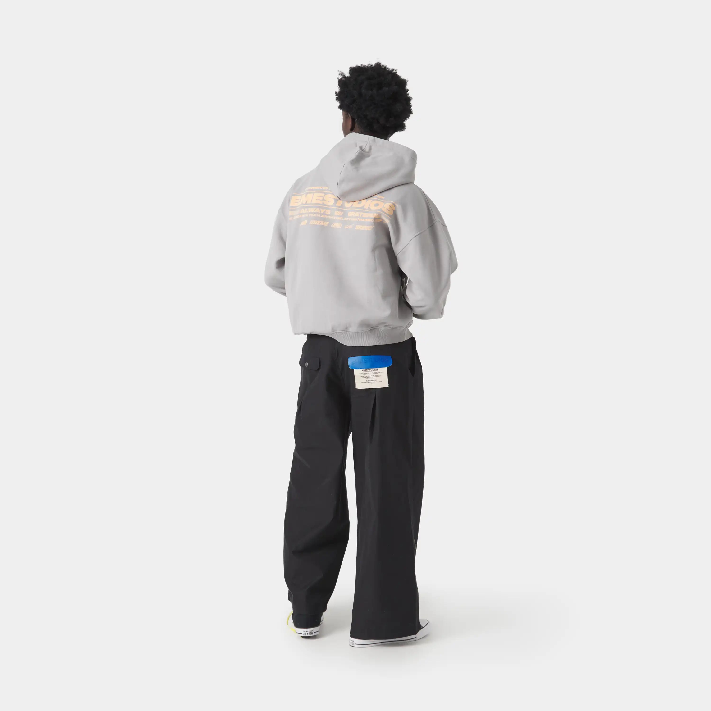West Heather Grey Oversized Hoodie Hoodies Eme Studios