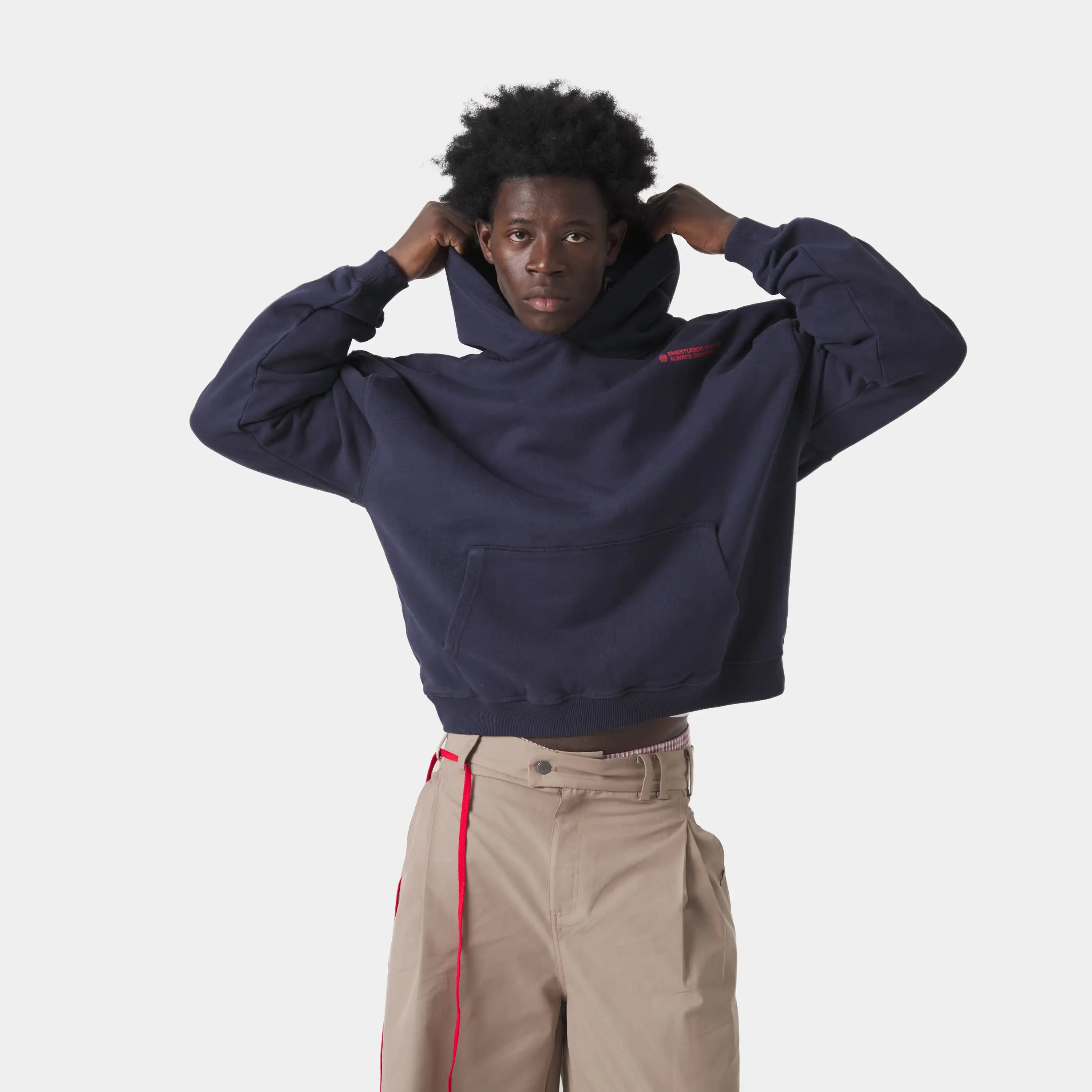 West Navy Oversized Hoodie Hoodies Eme Studios