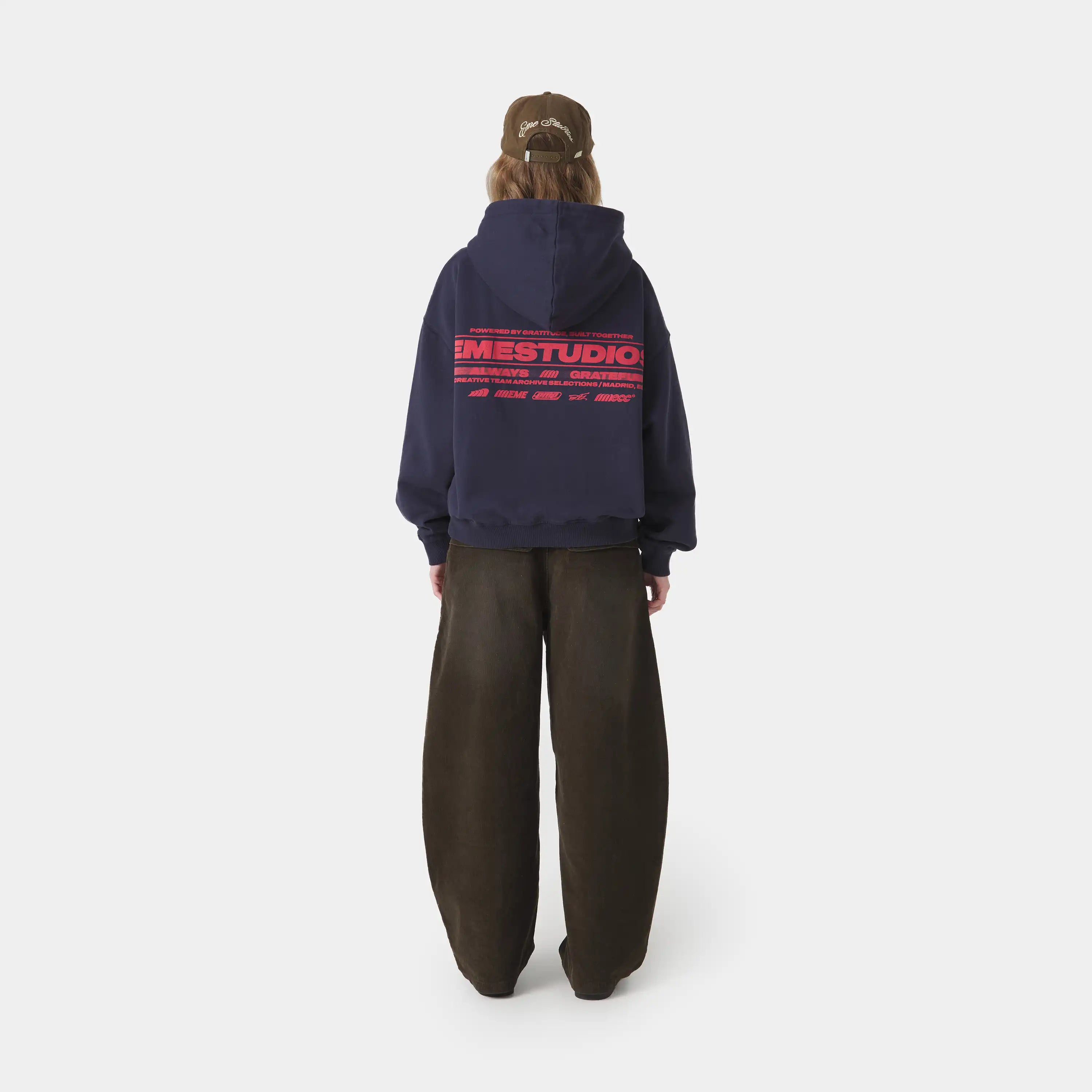 West Navy Oversized Hoodie Hoodies Eme Studios