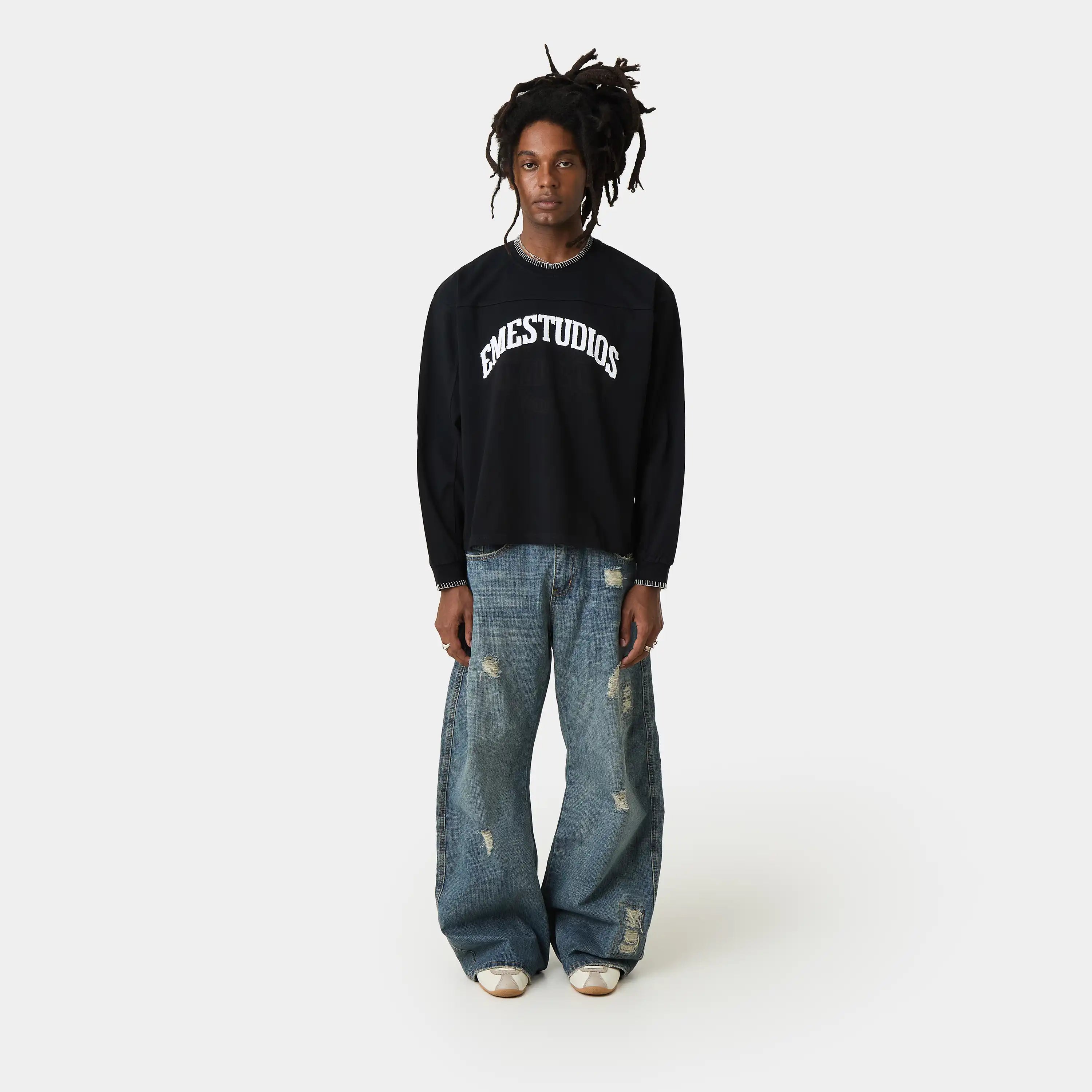 Windsor Black Long Sleeve T-shirts Eme Studios