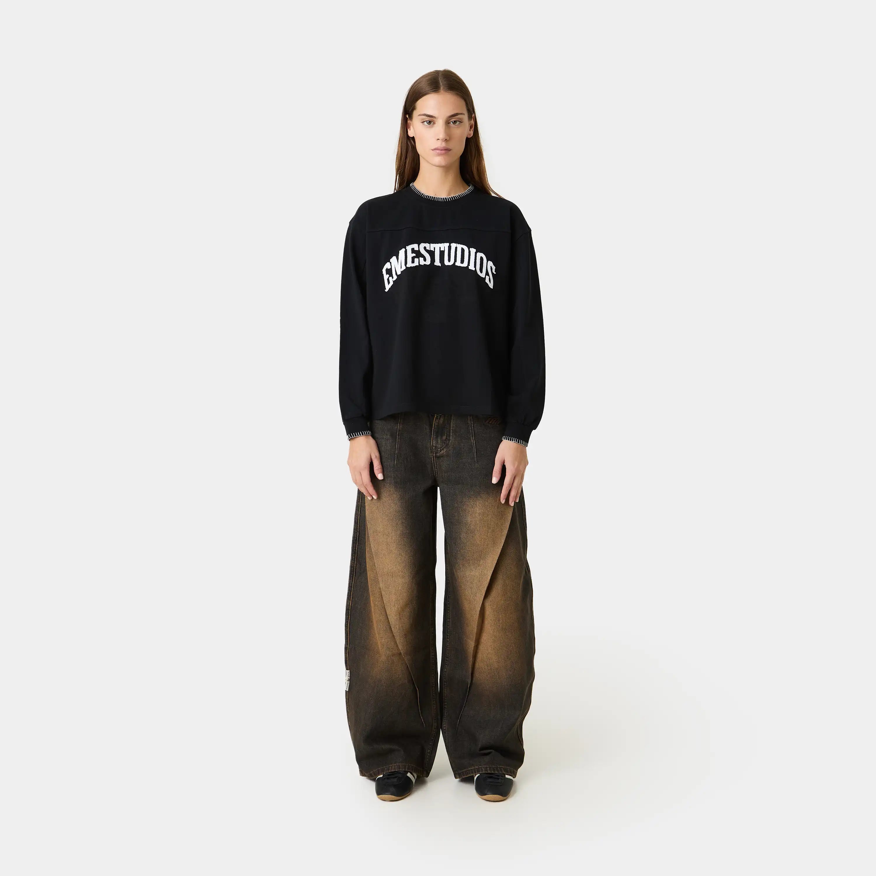 Windsor Black Long Sleeve T-shirts Eme Studios