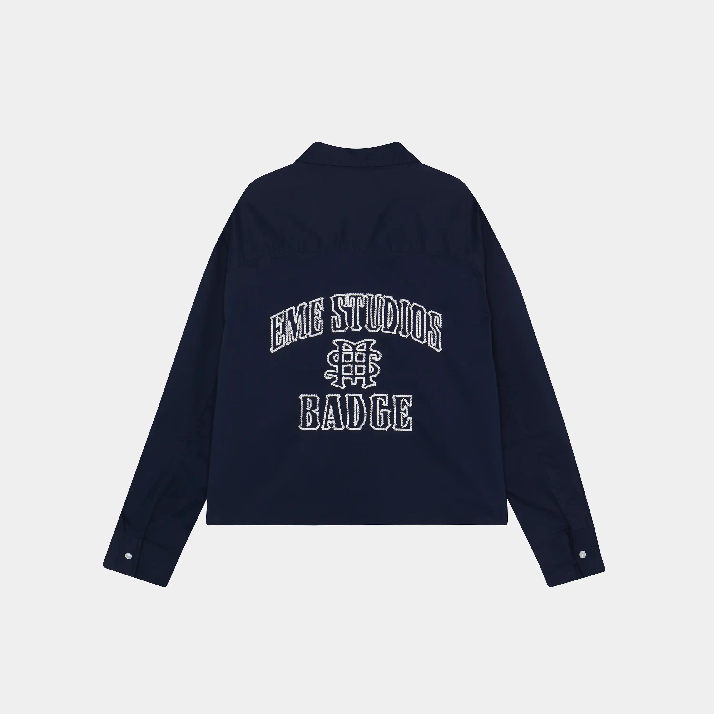 Badge Navy Shirt Shirts eme