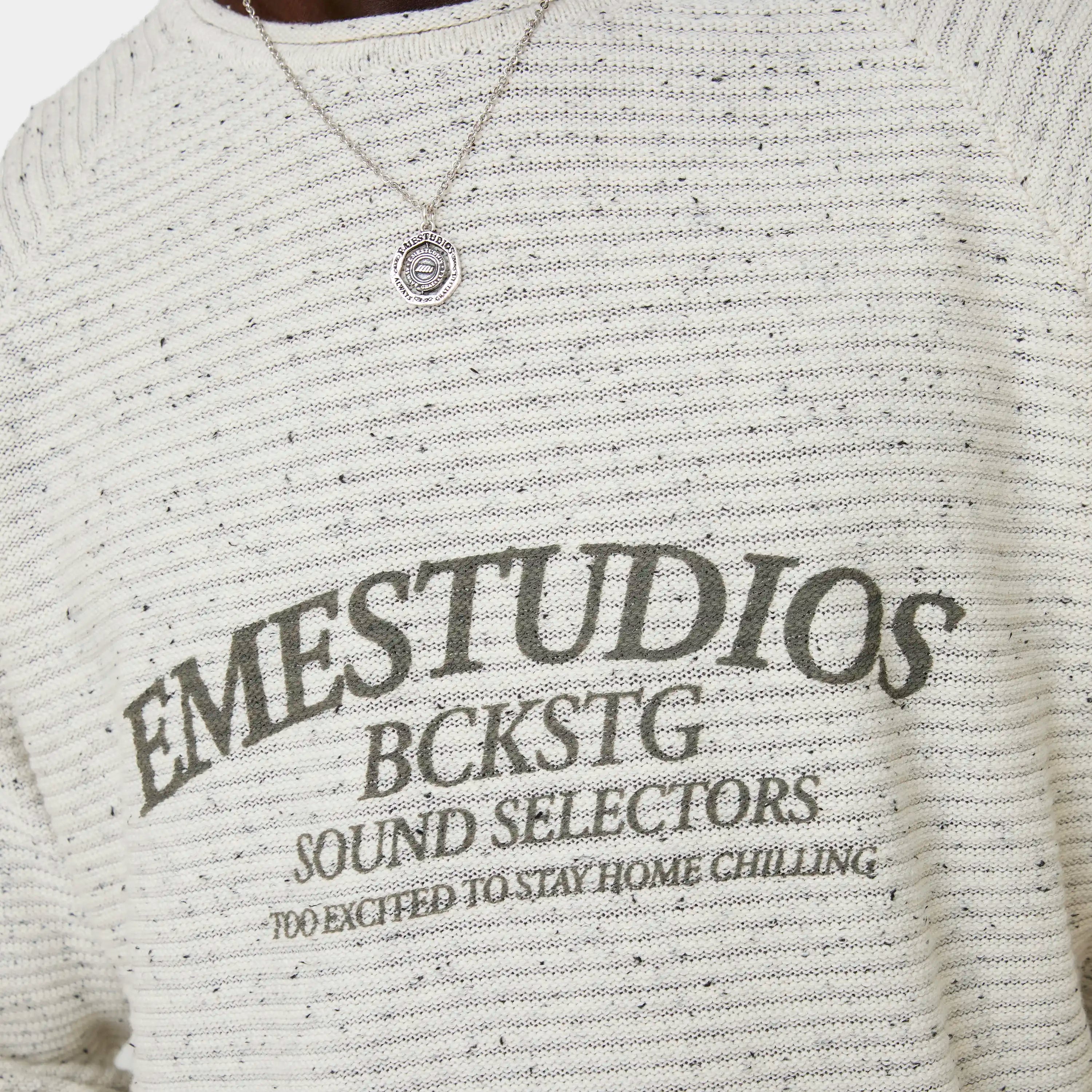 Yisuka Off Sand Knit Sweater Knitwear Eme Studios