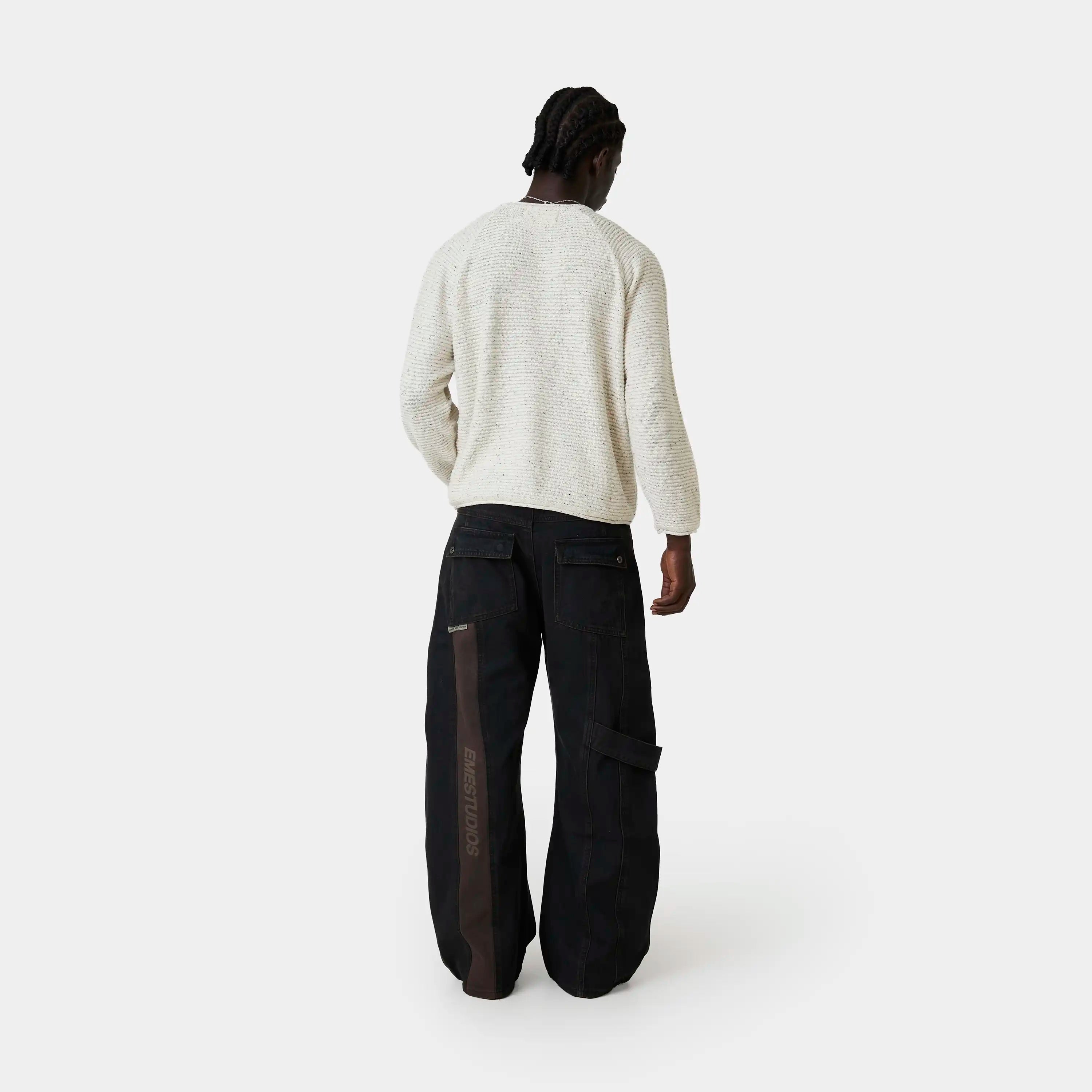 Yisuka Off Sand Knit Sweater Knitwear Eme Studios
