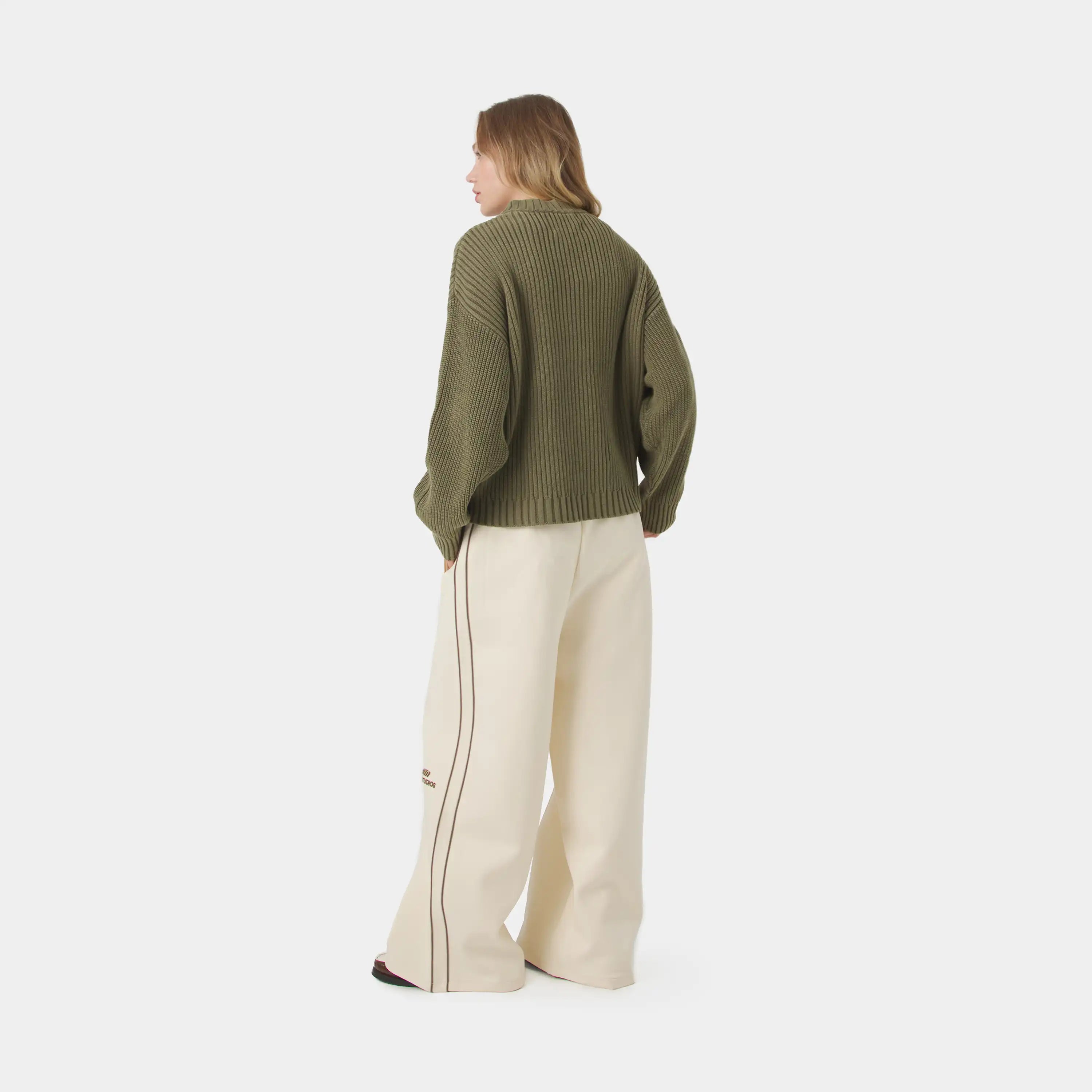 Yoss Olive Knit Sweater Knitwear Eme Studios