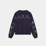 Zenit Navy Oversized Crewneck Sweatshirts Eme Studios