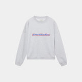 Box Heather Grey Oversized Crewneck Sweatshirts eme