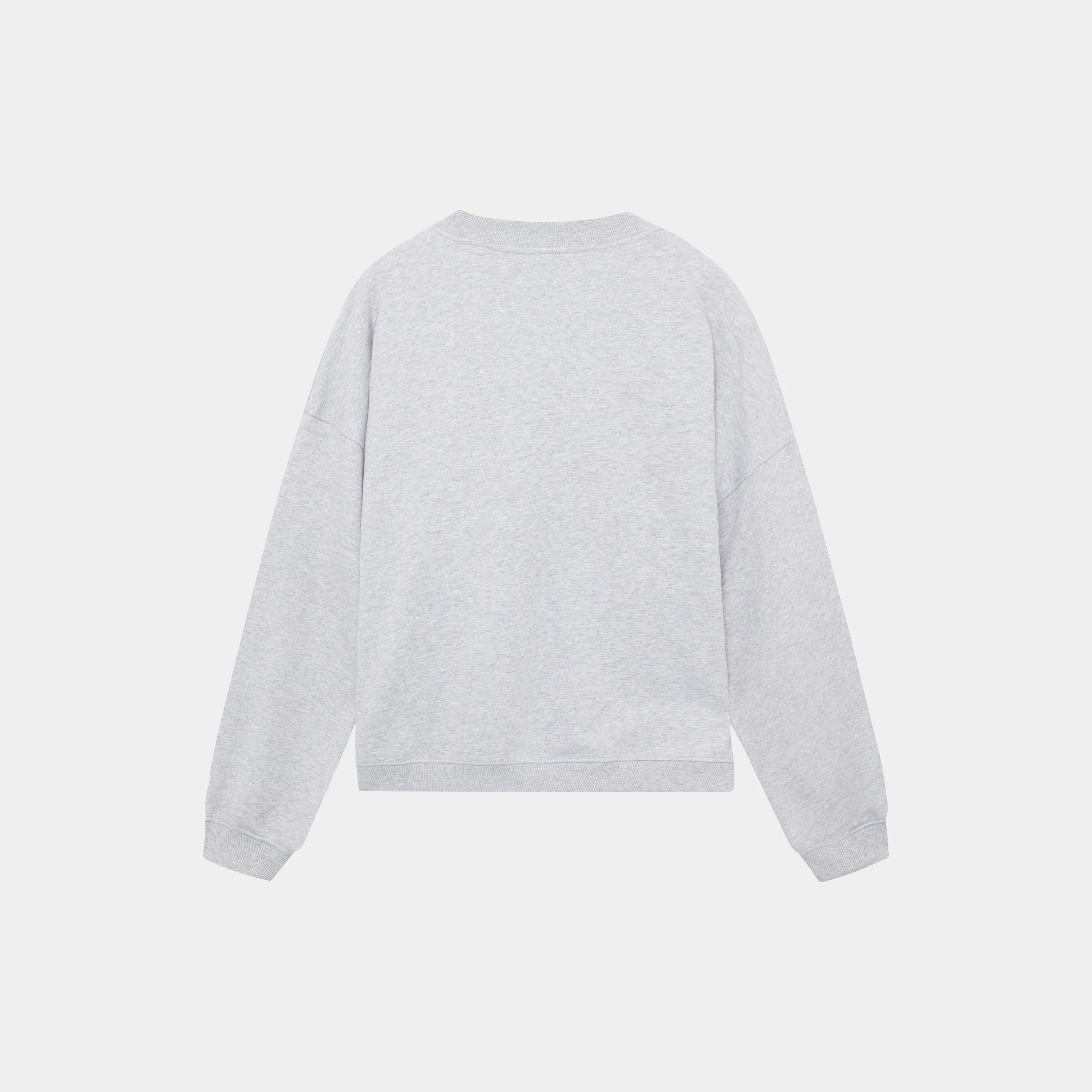 Box Heather Grey Oversized Crewneck Sweatshirts eme